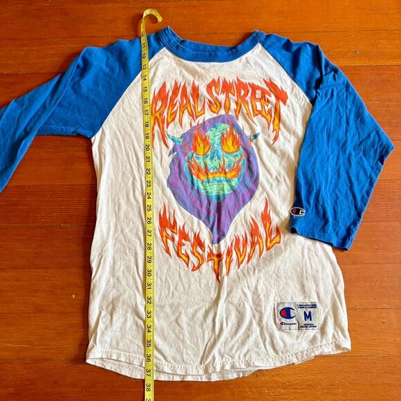 Real Street Festival 2019 - Baseball-Style Concert T-Shirt Unisex (M) - Picture 5 of 6